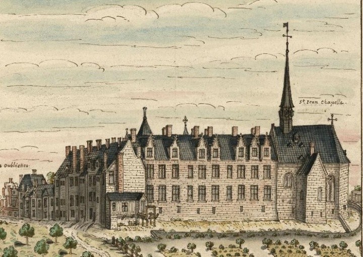 Louis Boudan, vue du Château du Plessis-les-Tours, 1699, Source gallica.bnf.fr